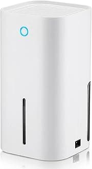 2 In 1 Dehumidifier and Air Purifier, Portable, Mute, Energy Saving, White Color, 500ml, 1800 CFM, 150 sq ft, Continuous Operation, Ideal for Bedroom, Kitchen, Living Room, Wardrobe