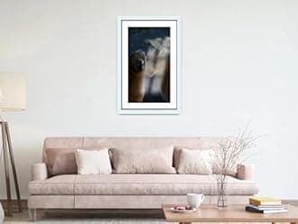 A2Z Home Solutions® Wall Photo Frame White 70x90 cm Frame With 80x60 cm Mount Picture Poster Print With Clear HD Perspex 30x15 MM Moulding Mounting Hooks MDF Backboard