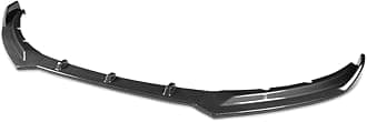 DNA MOTORING 2-PU-572-PCF 3PCS STP-Style Front Bumper Lip Compatible with 2016-2019 Jaguar XE,Black Carbon Fiber