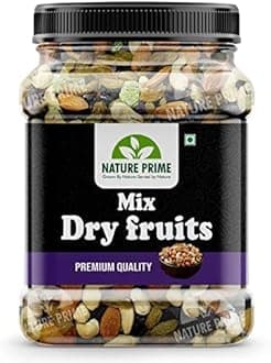 Nature Prime Premium Mix Dry Fruits and Nuts with Almonds| Cashew| Kishmish | Apricot | Black Raisins | kiwi | Dry Fruits, Seeds & Nuts - 200 gm