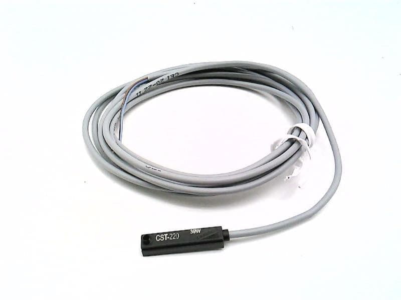 CST-220 10-110 VAC/DC, 2 M Cable Length, 2 Wire, CSC Series, Magnetic, N/O, Proximity Reed Switch, T-Slot