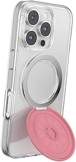 PopSockets Kick-Out Grip for MagSafe, Phone Holder with Built-in Stand, Adjustable Stand for Portrait or Landscape View, Compatible with Wireless Charging - Putty
