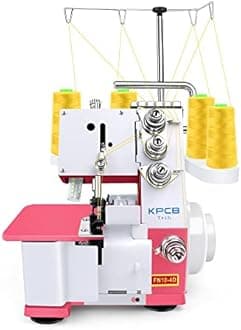 KPCB Serger Sewing Machine Overlock Machines with Upgraded LED Light and Accessories Kit (Pink)