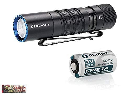 Olight M1T Raider 500 lumens Tail Switch EDC LED Flashlight, Uses one CR123A or RCR123A Battery with LegionArms Sticker