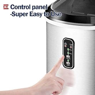 Euhomy Ice Maker Machine Countertop, 26 lbs in 24 Hours, 9 Cubes Ready in 6-8 Mins, Electric ice maker and Compact potable ice maker with Ice Scoop and Basket. Perfect for Home/Kitchen/Office.(Sliver)