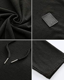 Lexiart Mens Fashion Athletic Hoodies Sport Sweatshirt Solid Color Fleece Pullover