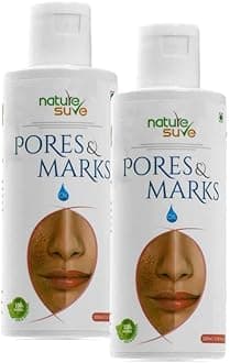 100ml x 2 Pores and Marks Facial Oil for Glowing Skin, Reduce Dark Spots, Wrinkles, Stretch Marks and Fine lines, Infused with Natural Ingredients - Pack of 2