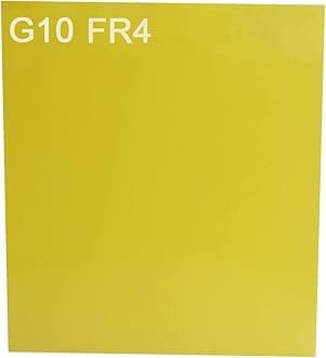 G10 FR4 Sheet Fiberglass Panel, Epoxy Resin Panel, 300x335x3.0mm Yellow