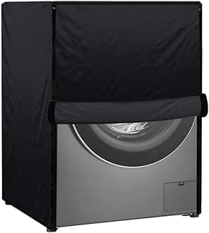 Star Weaves Waterproof Front Load Washing Machine Cover Suitable for Bosch 7.5 kg, 8 kg, 9 kg & 10 Kg (Black)