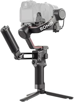 DJI RS 3 Combo, 3-Axis Gimbal Stabilizer for DSLR and Mirrorless Camera for Canon/Sony/Panasonic/Nikon/Fujifilm, 3 kg (6.6 lbs) Payload, Automated Axis Locks, 1.8" OLED Touchscreen, Camera Gimbal