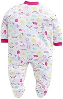 EIO® 100% Cotton Sleep Suit/Onesies/Rompers/Jumpsuit for New Born Boys and Girls Combo Pack