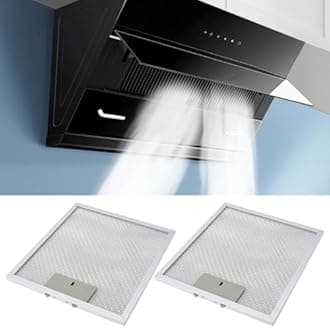 2 Pcs Aluminum Alloy Mesh Cooker Hood Extractor Grease Filter Replacement 260 x 230mm Kitchen Extractor Ventilation Filter Silver, HP949W