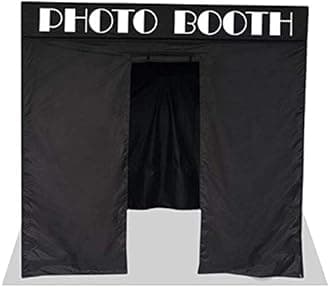 Impact Canopy 8' x 8' Pop-Up Portable Photo Booth Tent Studio with Roller Bag, Black