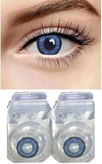 SOFT EYE Dark Blue Color Contact Lenses 0 Power/powerless contact lens