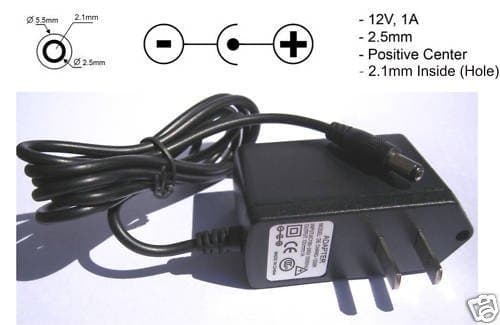 10 Pcs, 12V 1A DC ADAPTER POWER SUPPLY, CCTV CAMERA, 2.1MM