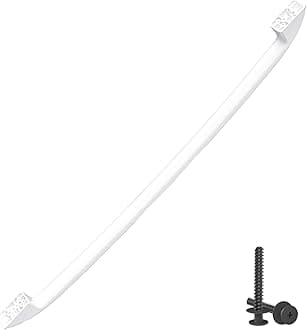 Upgraded WB15X10048 Oven Handle Compatible with GE Hotpoint Oven Handle Replacement White General Electric Range Stove Parts AP2021197 JGBP30WEA1WW JBP24WB4WW Parts with Screws