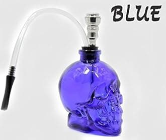 Skull Glass Hookah (Blue)