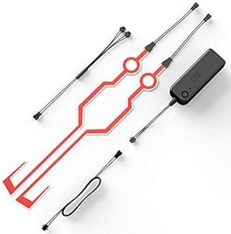 AUTOPOWERZ LED Night Signal Flashing Helmet Light Strip for Motorcycle (Red)