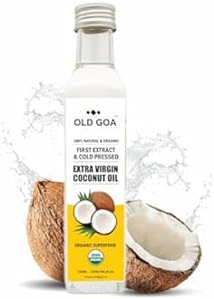 OLD GOA Extra Virgin Coconut Oil | Cold Pressed | 100% Pure & Edible | Extra Virgin Coconut Oil For Cooking & Skin | Natural Organic Oil - 500ml