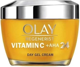 Olay Regenerist AHA 24 + Vitamin C Day Cream (50 g), Gel Cream, with Niacinamide, Women's Face Cream, Anti-Ageing, Care for All Skin Types for Women, Radiant and Even Skin