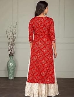 Traditional Jaipur Beautiful Indian Embroidery Work Kurti Sharara for Girls & Women Festive Party Office Wear Dress