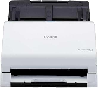 Canon imageFORMULA R30 Document Scanner | Double-sided Scanning with USB for Home & Office | 60 Sheet Feeder | Easy Driverless Setup with Built-in Canon CaptureOnTouch Lite Software | Supports OCR