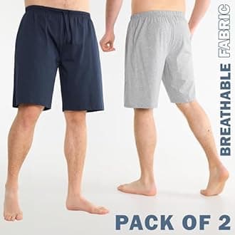 CityComfort Men's Pyjama Shorts Mens Pyjama Shorts