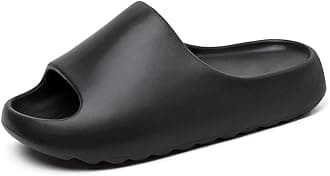 Cloud Slides for Men and Women, Quick Drying Slippers Shoe Open Toe Thick Soft, Platform Slide Sandals Daily Shower Sandals, Non-Slip Bathroom Slippers Summer for Indoor & Outdoor