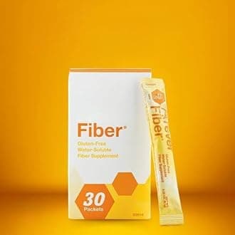 FV FIBER Gluten-Free Water-Soluble Fiber Supplement, Nutraceutical, 30 Packets
