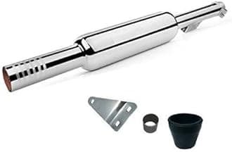 Bike Bullet Silencer Exhaust Customized Short Bottle Empty Punjab Dholki Chrome Bike Exhaust with Zed Clamp & Bush for Royal Enfield Bullet Desert Storm