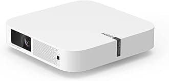 XGIMIElfin Mini Projector, Ultra Compact 1080P Portable Projector 4K Input Supported for Movies & Gaming, Android TV 10.0, 600 ISO Lumens, HDR 10, Harman Kardon Speakers, Auto Keystone, Auto Focus