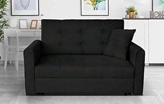 MK Sofa Bed - Sofa Beds 2 Seater Modern & Luxurious Furniture - Sofas Two Seater for Living Room & Drawing Room - Premium Quality Fabric Sofa Bed For Bedroom Office - Available in Dark Grey Color