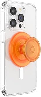 PopSockets Japan - PopSockets Japan PopGrip In To The Woods - Orange Zest MagSafe Compatible Cell Phone Holder Wireless Charging Compatible