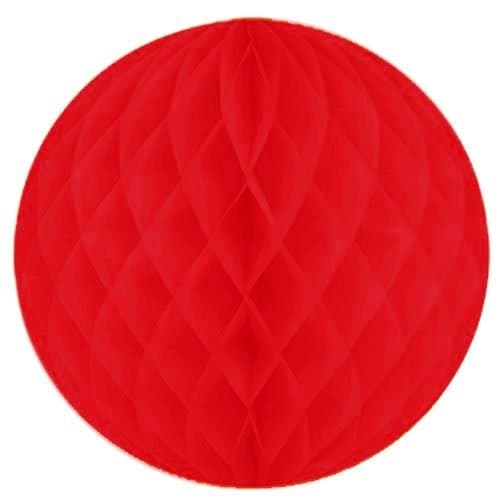12" Red Honeycomb Ball