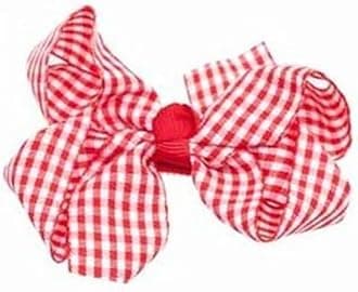 Gingham Hair Accessories for School Alice Band Slim Headband Scrunchy Clips (Red Gingham Hair Bow Clip Hair Grip Concord White Check School Uniform)