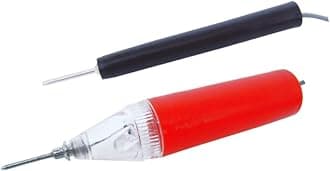 MX Rocket Type Continuity Tester | LED Indicator | Electrical Wire & Circuit Testing Tool (Without Batteries) | Ideal for Electricians Technicians & DIY Projects, Black
