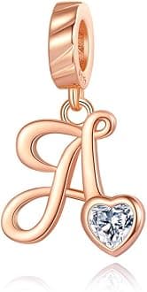 VALGACLS 925 Sterling Silver Family Love Mom Mouse Heart Charms for Bracelets Necklace Valentine's Day Mother's Day Jewelry Gift for Womens Girls