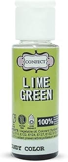 Oil-Based Edible Candy Color – Lime Green | Intense Food Color for Icing, Fondant & Cake Decoration | Vibrant & Bake-Stable Gel Colour | Vegan -25ml