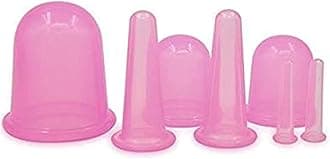 Anti Cellulite Cupping Therapy Set for Family 7Pcs Silicone Vacuum Massage Cups Chinese Cupping Kit for Body and Facial Massager for Adults Home Use