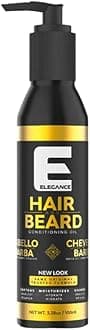 E Elegance Hair & Beard Conditioning Oil - Highly Moisturizing And Lightweight Beard Conditioner For Men, Great Smell, 3.38 Oz
