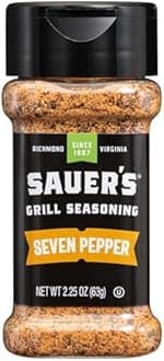 Sauer's 7 Pepper Seasoning, 2.25 Ounce (Pack of 1)