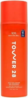 Tower Two Eight SOS Daily Balancing Gel Cleanser, Gentle Low Foam, Sensitive Skin Safe, 5 fl oz