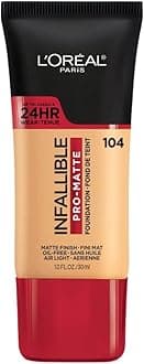L'Oreal Paris Infallible Pro-Matte Foundation, Golden Beige [104] 1 oz