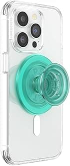 PopSockets Phone Grip for MagSafe with Kickstand, Magnetic Stand, Swappable Top, Secure Hold for iPhone MagSafe Cases, Phone & Tablet Grip - Translucent Mint