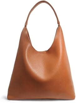Hobo Bags for Women Soft Vegan Leather Shoulder Handbag Slouchy Tote Purses