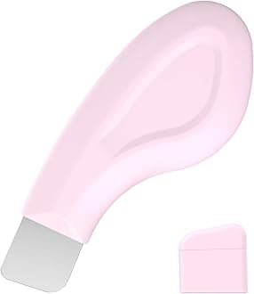Sookga Blackhead Remover Tool, Silicone Face Scraper for Deep Cleansing, Skin Scrubber Face Spatula, Nose Blackhead Remover, Skin Care Tool for Men and Women (Pink)