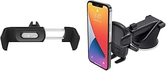 Airframe+, Air Vent Car Phone Holder Mount & Easy One Touch 5 Dashboard & Windshield Universal Car Mount Phone Holder Desk Stand for -iPhone, Samsung, Moto, Huawei, Nokia, LG, Smartphones