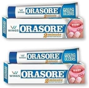 (Pack of 2) Ora-Sore Mouth Ulcer Relief Gel (12gm Each)