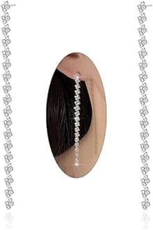 Rhinestone Earrings Dangling for Women Sparkly Silver Dangle Earrings Girls Long Chandelier Earrings Tassel Lightweight Ear Studs Cubic Zirconia Crystal Statement