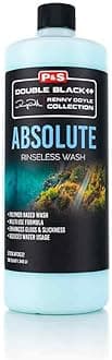 P&S Professional Detail Products Absolute Rinseless Wash – Premium Soap Alternative, Emulsifies Dirt, Softens Water, Safe on Paint, Coatings, Wraps, PPF & Interior Surfaces - 1 Quart